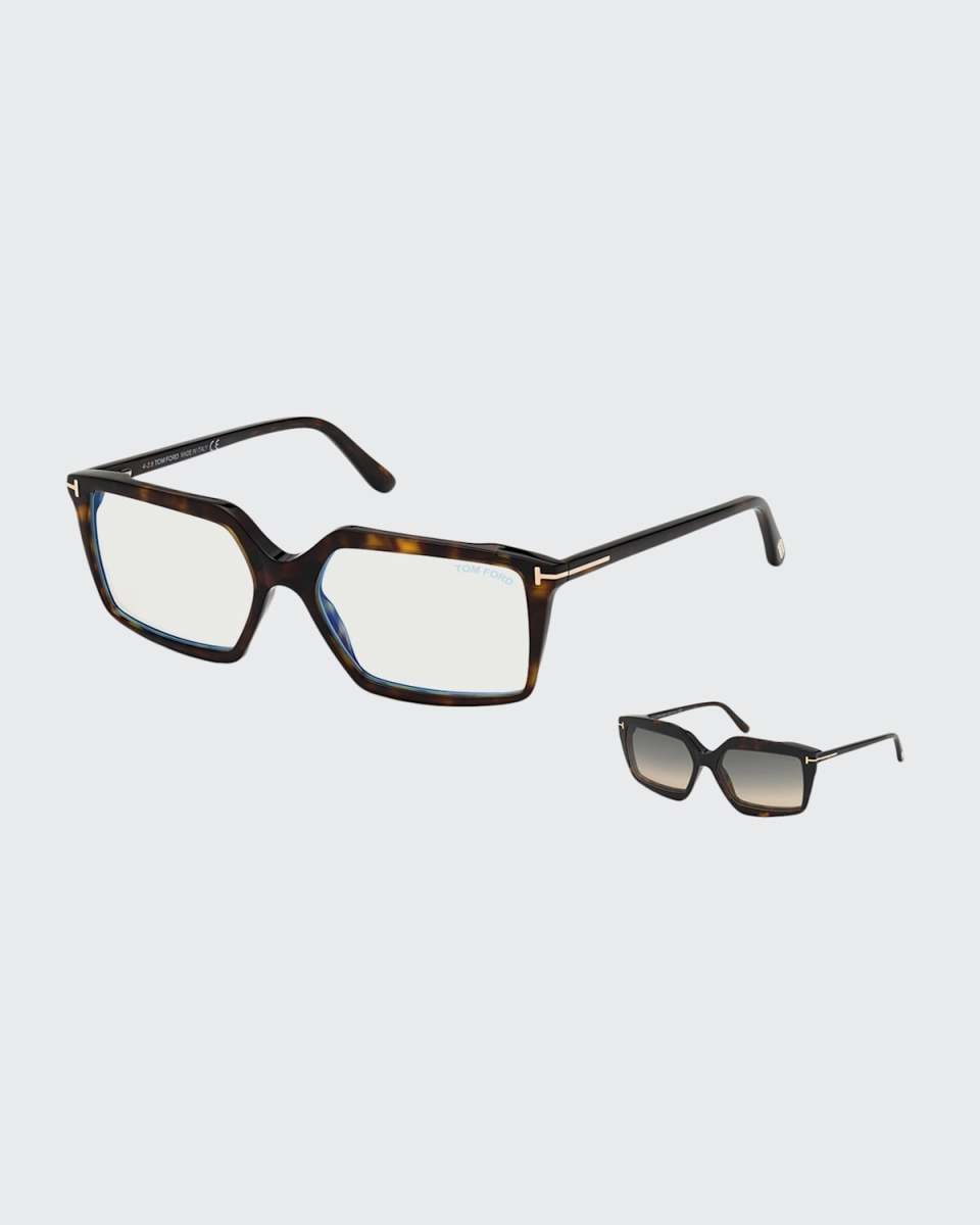 FT5689-BW54 Blue Light Blocking Square Optical Glasses